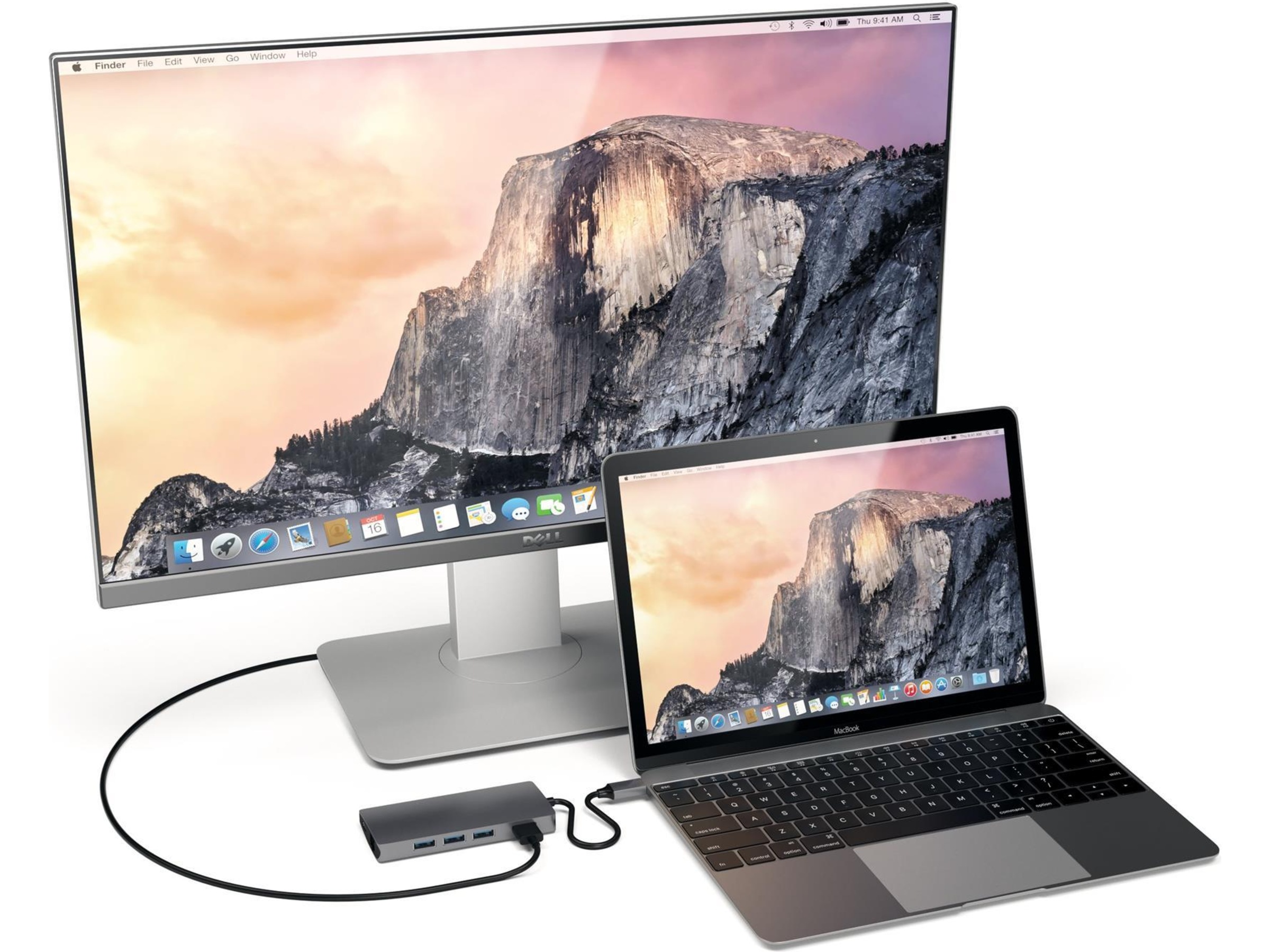 Satechi MultiPort 4K Docking V2 (space grey) Dockingstation og USB-hub