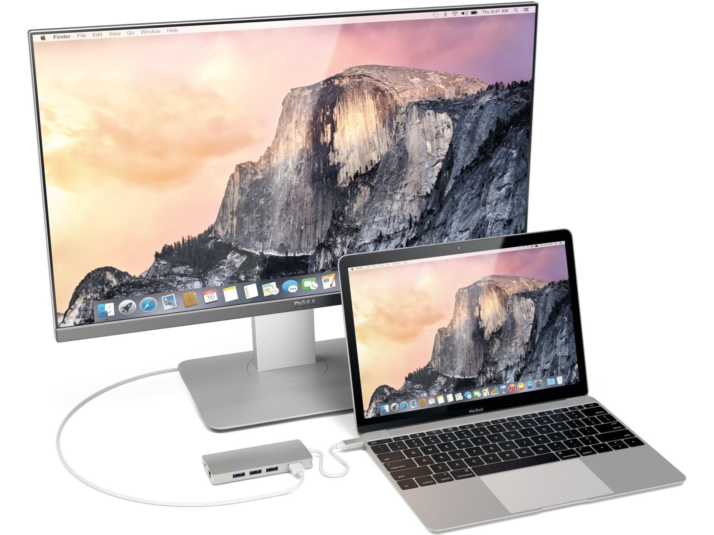 Satechi MultiPort 4K Docking V2 (sølv) Dockingstation og USB-hub