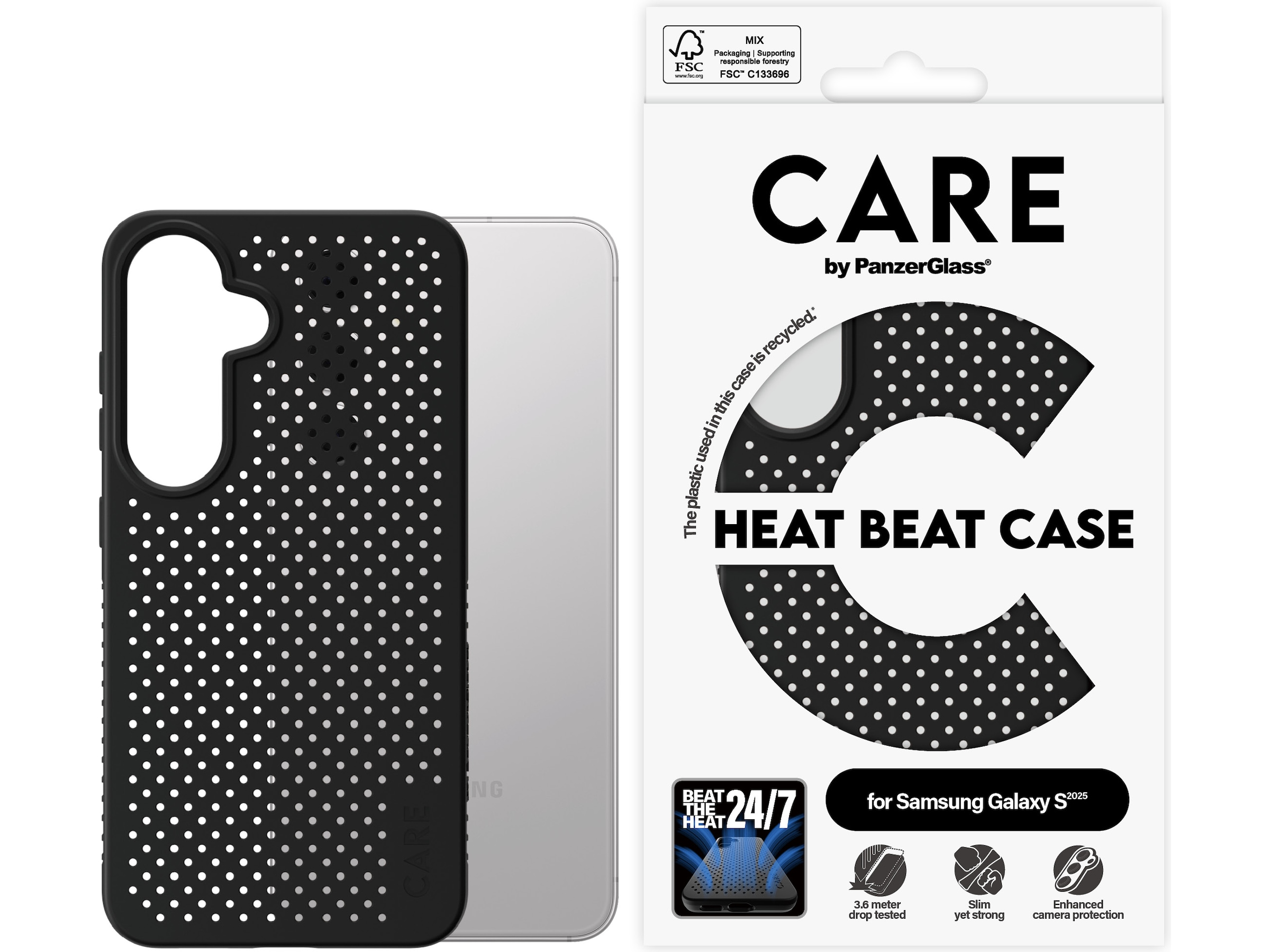 PanzerGlass CARE Galaxy S25 Heat Beat cover Mobilcover