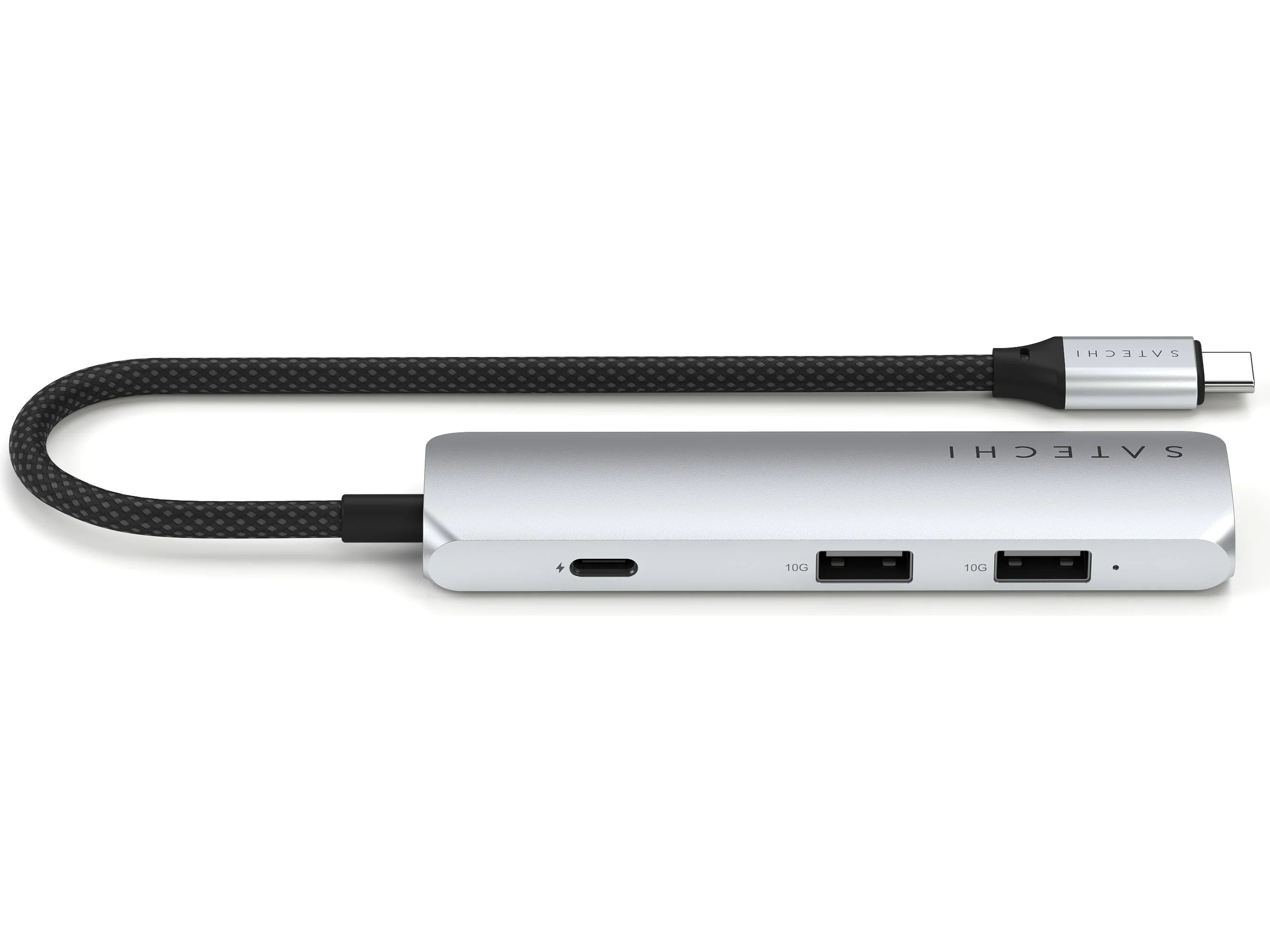 Satechi 4-i-1 Slim 4K Multiport docking (sølv) Dockingstation og USB-hub