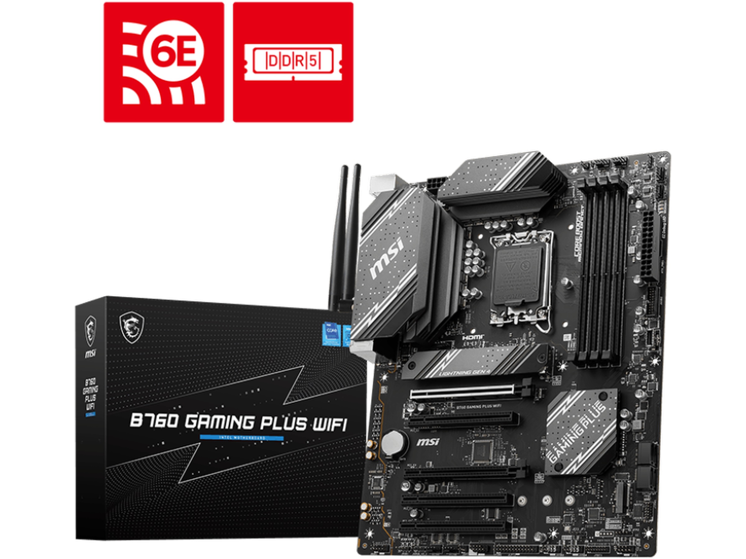 MSI B760 Gaming Plus WiFi Bundkort Intel Socket