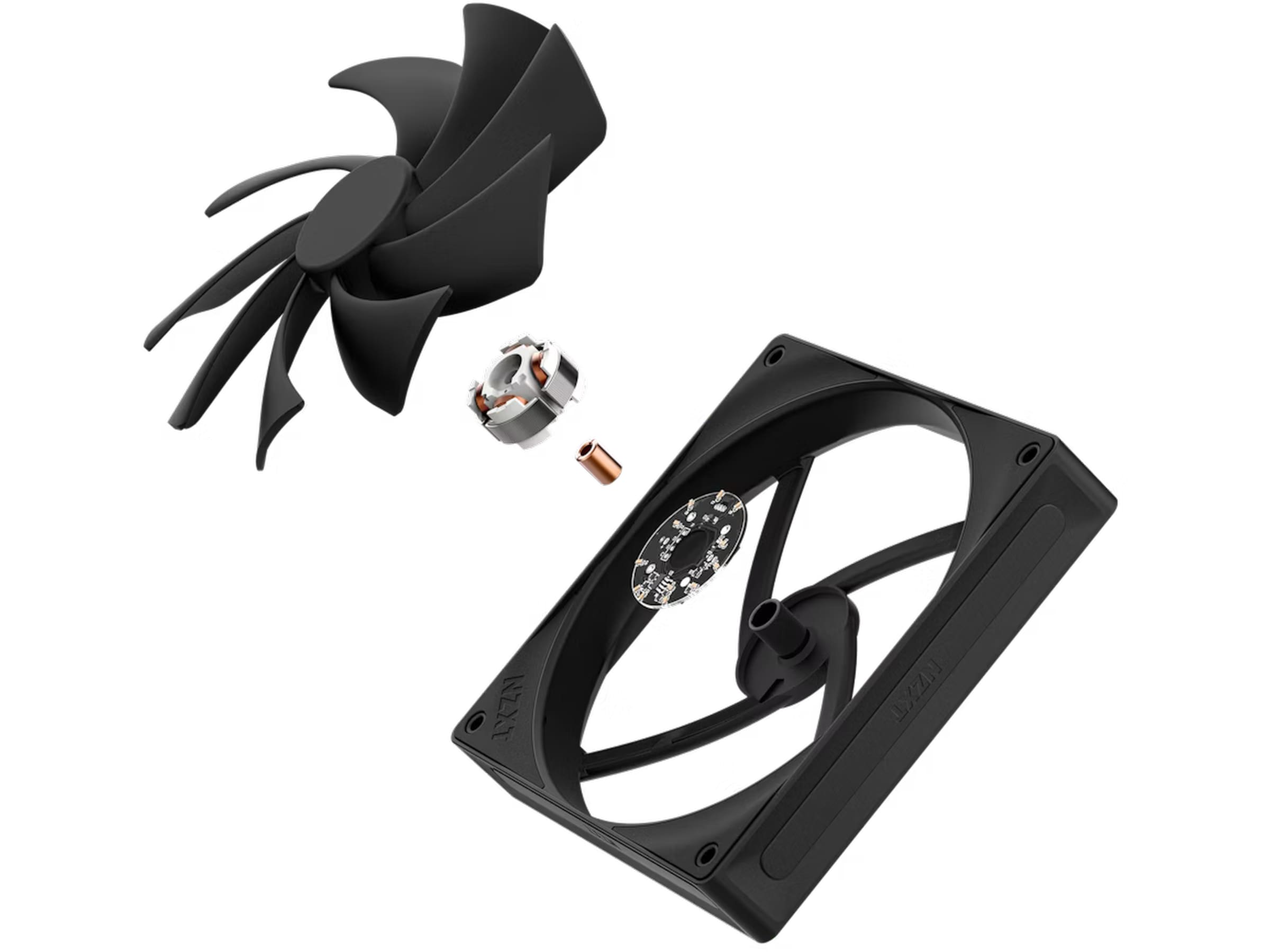 NZXT F140Q Quiet Airflow Ventilator (sort) Blæsere