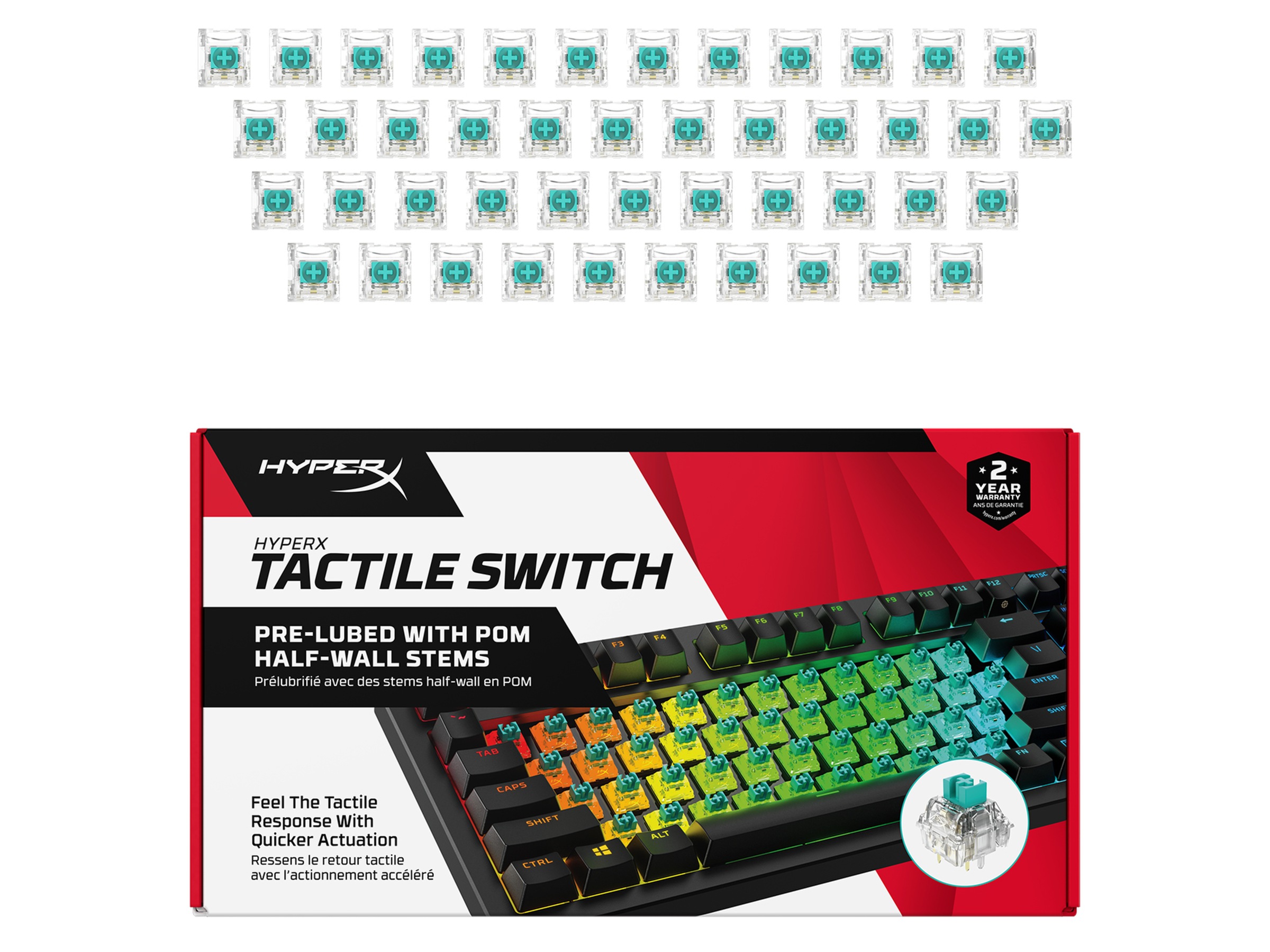 HyperX Tactile Switch Tilbehør til gaming tastatur og mus