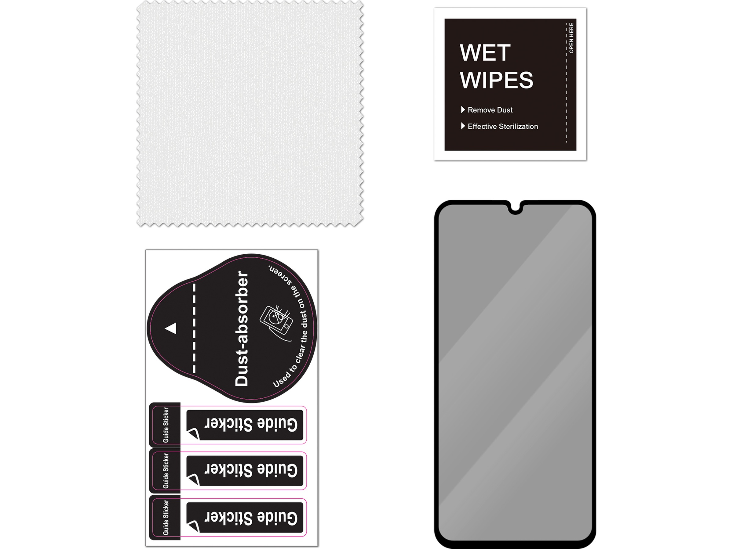 iiglo Samsung Galaxy A15 Privacy Skærmbeskytter Skærmbeskyttelse mobiltelefon