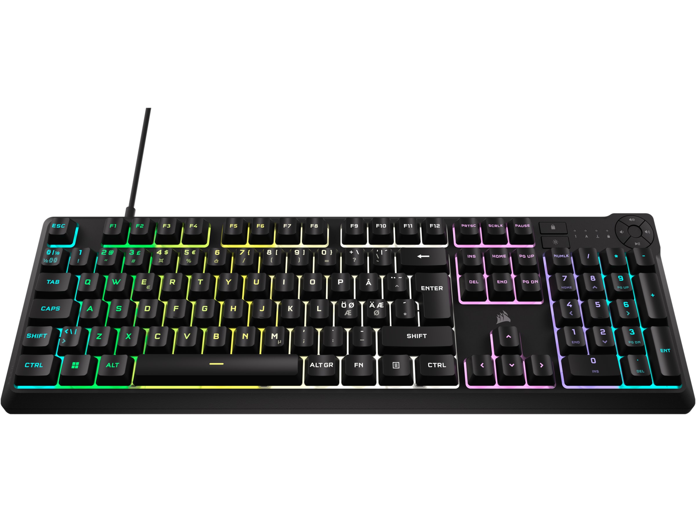 Corsair K55 Core RGB gamingtastatur (sort) Gamingkeyboard