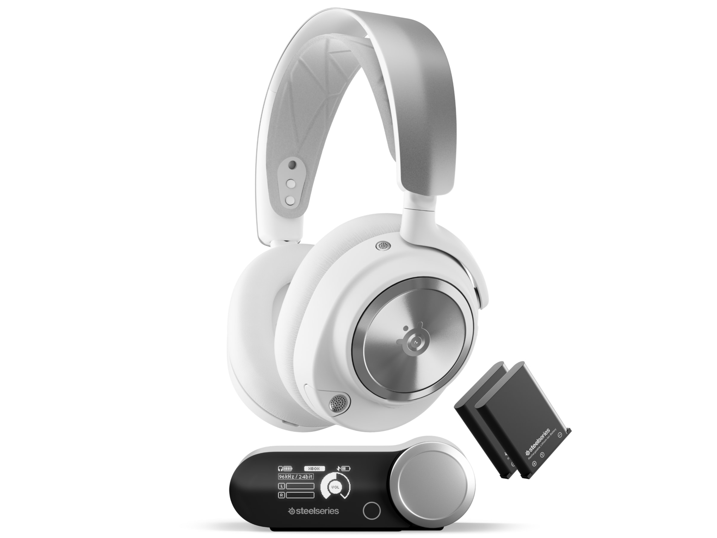 SteelSeries Arctis Nova Pro Wireless gamingheadset PC/PS5 (hvid) Gamingheadset