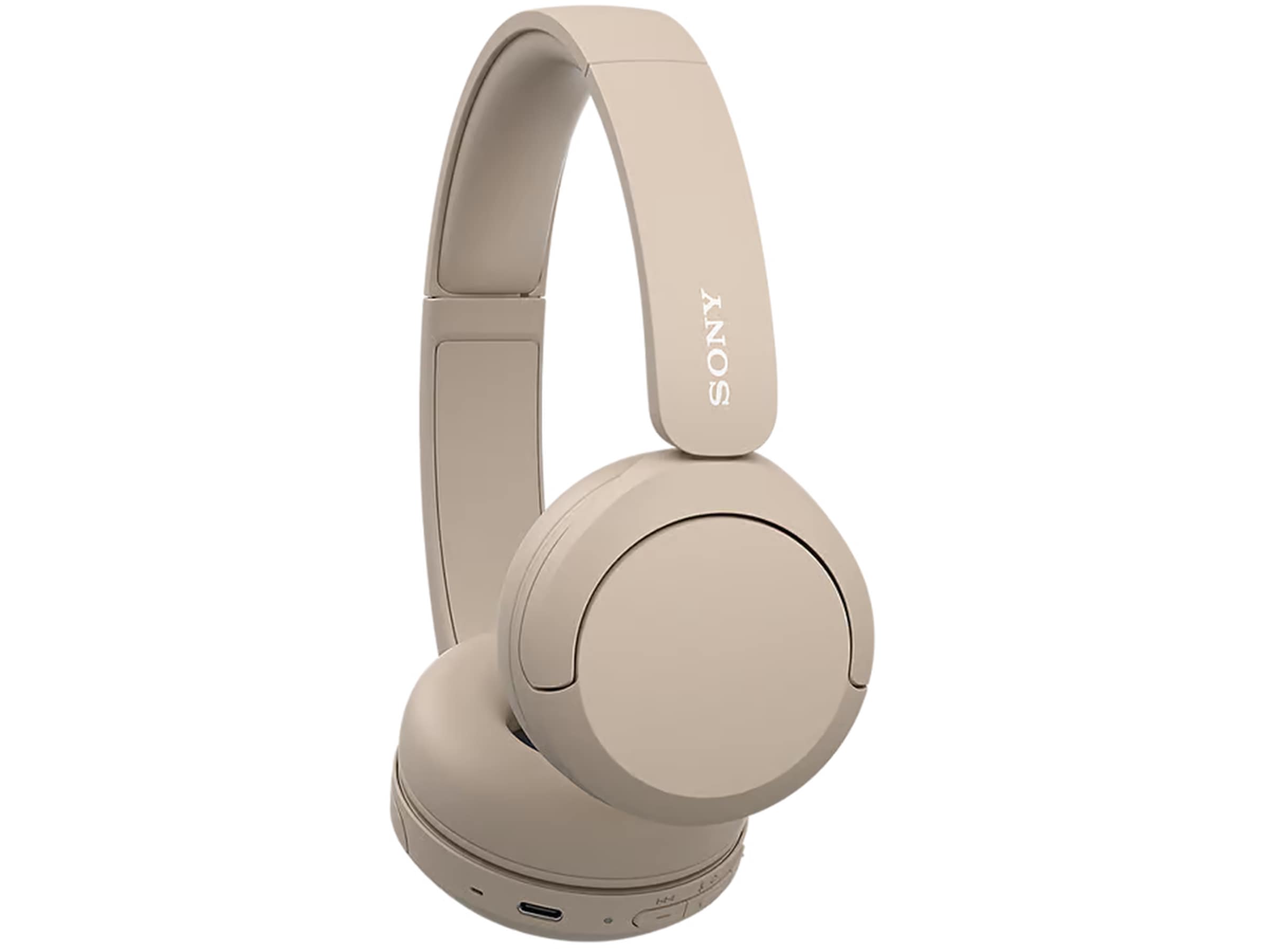 Sony WH-CH520 trådløse hovedtelefoner, On-Ear (beige) Høretelefoner