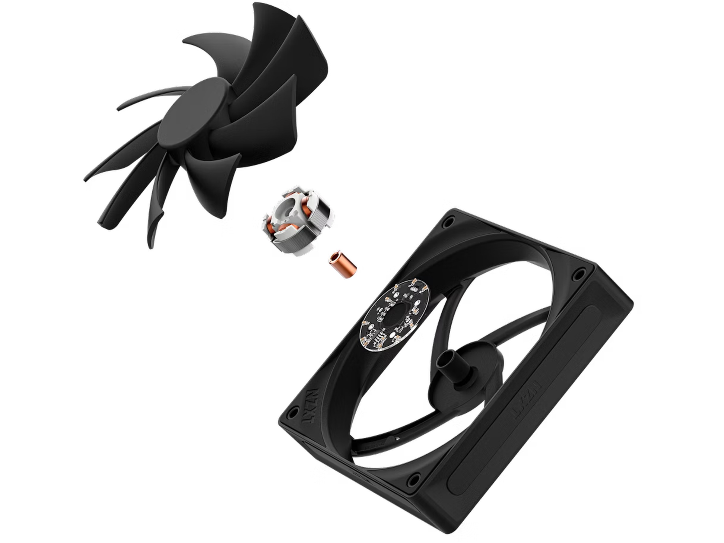 NZXT F120Q Quiet Airflow Ventilator (sort) Blæsere