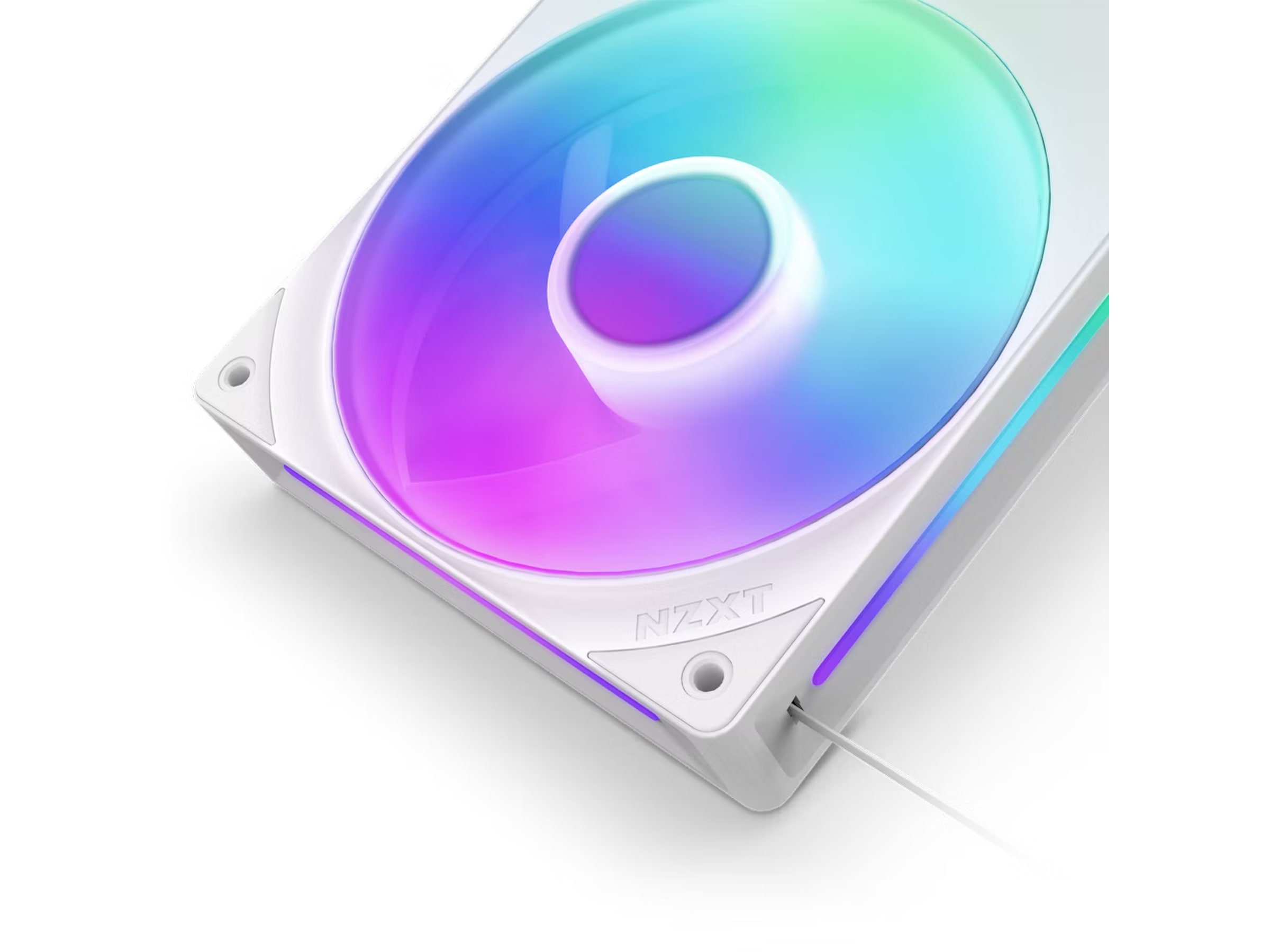 NZXT F360 RGB Core Køler (hvid) Blæsere