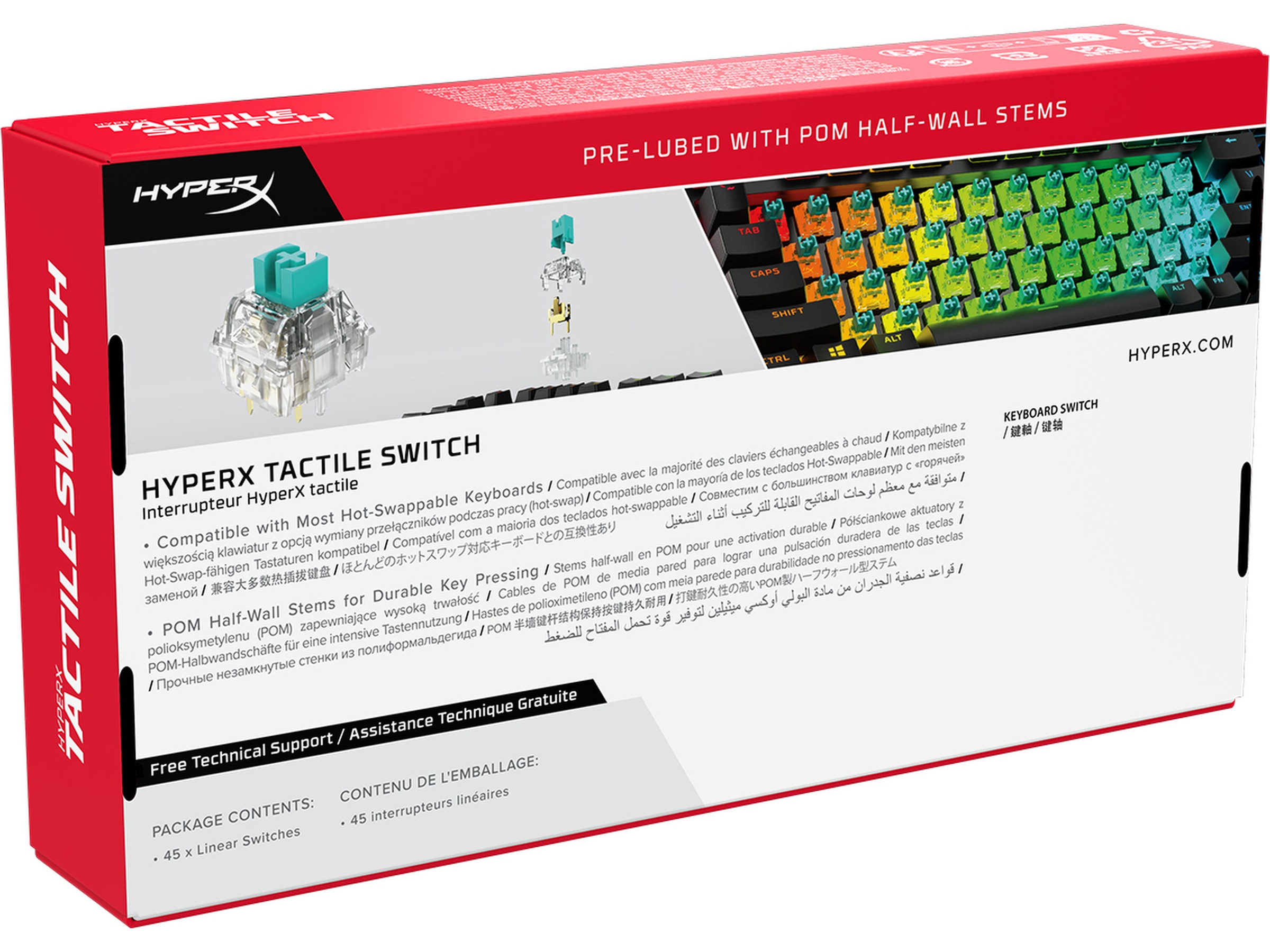 HyperX Tactile Switch Tilbehør til gaming tastatur og mus
