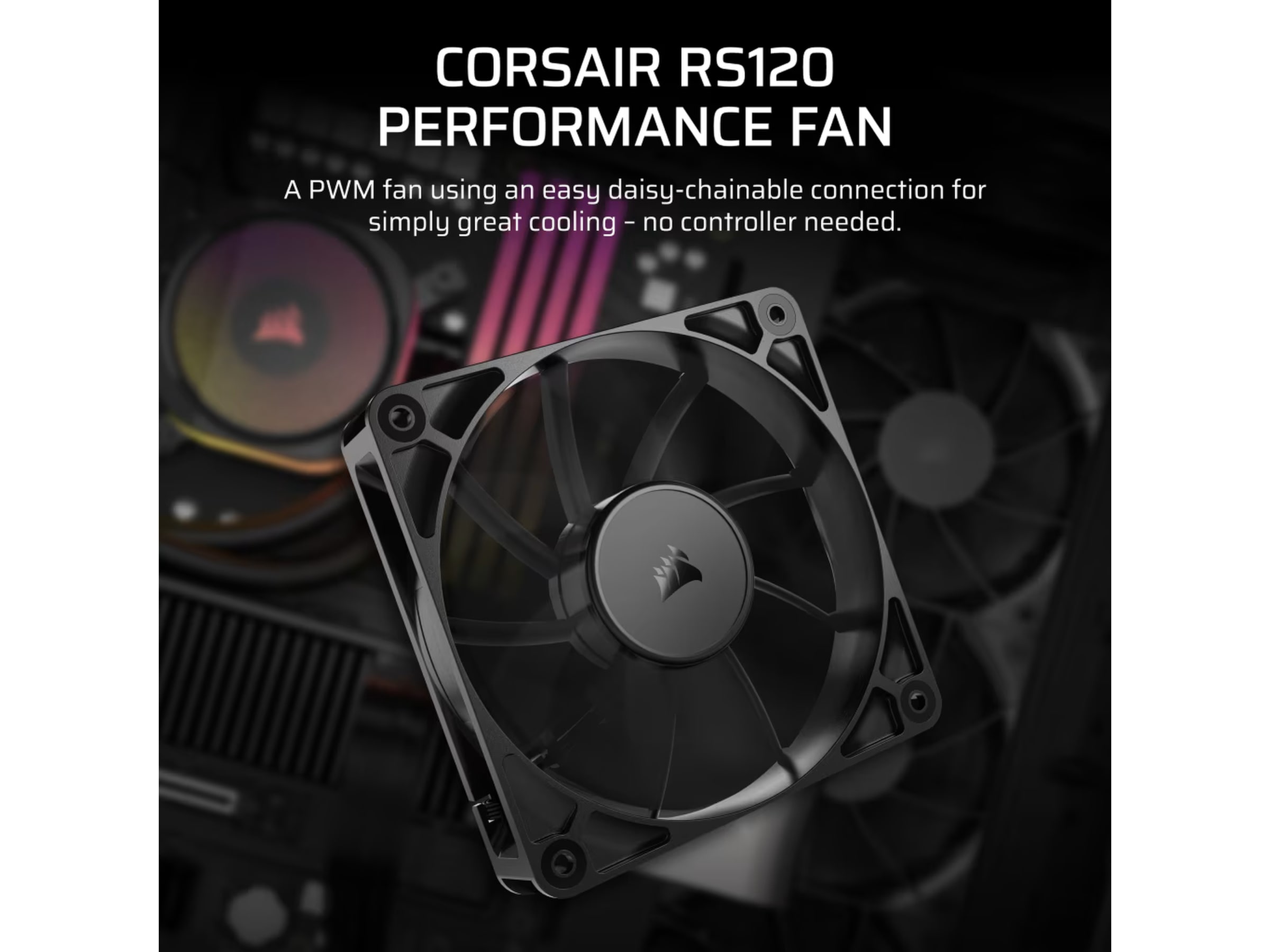 Corsair RS120 Ventilator (sort) Blæsere