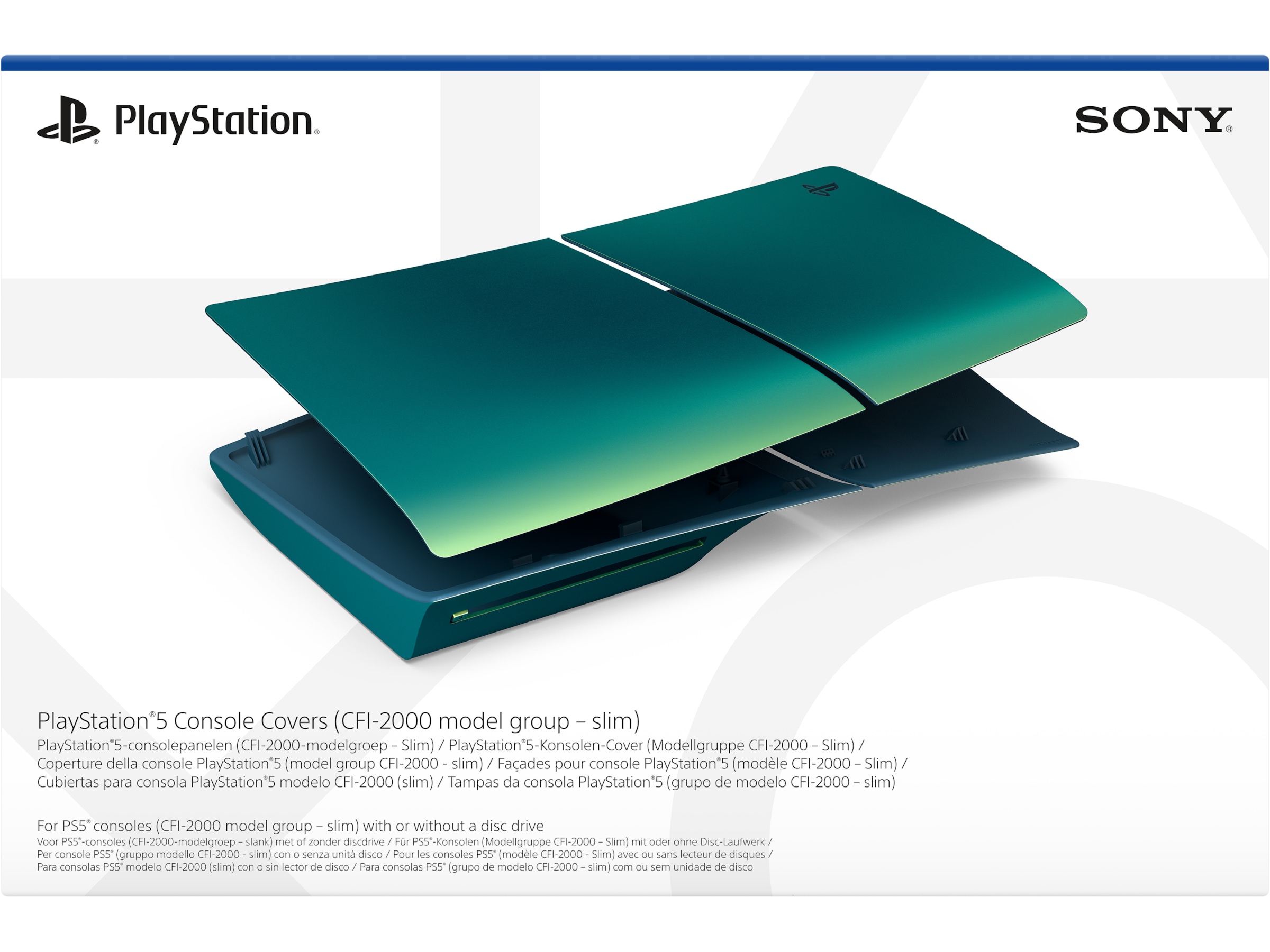 PlayStation 5 Konsolcover (Chroma Teal) Tilbehør til spilkonsoller