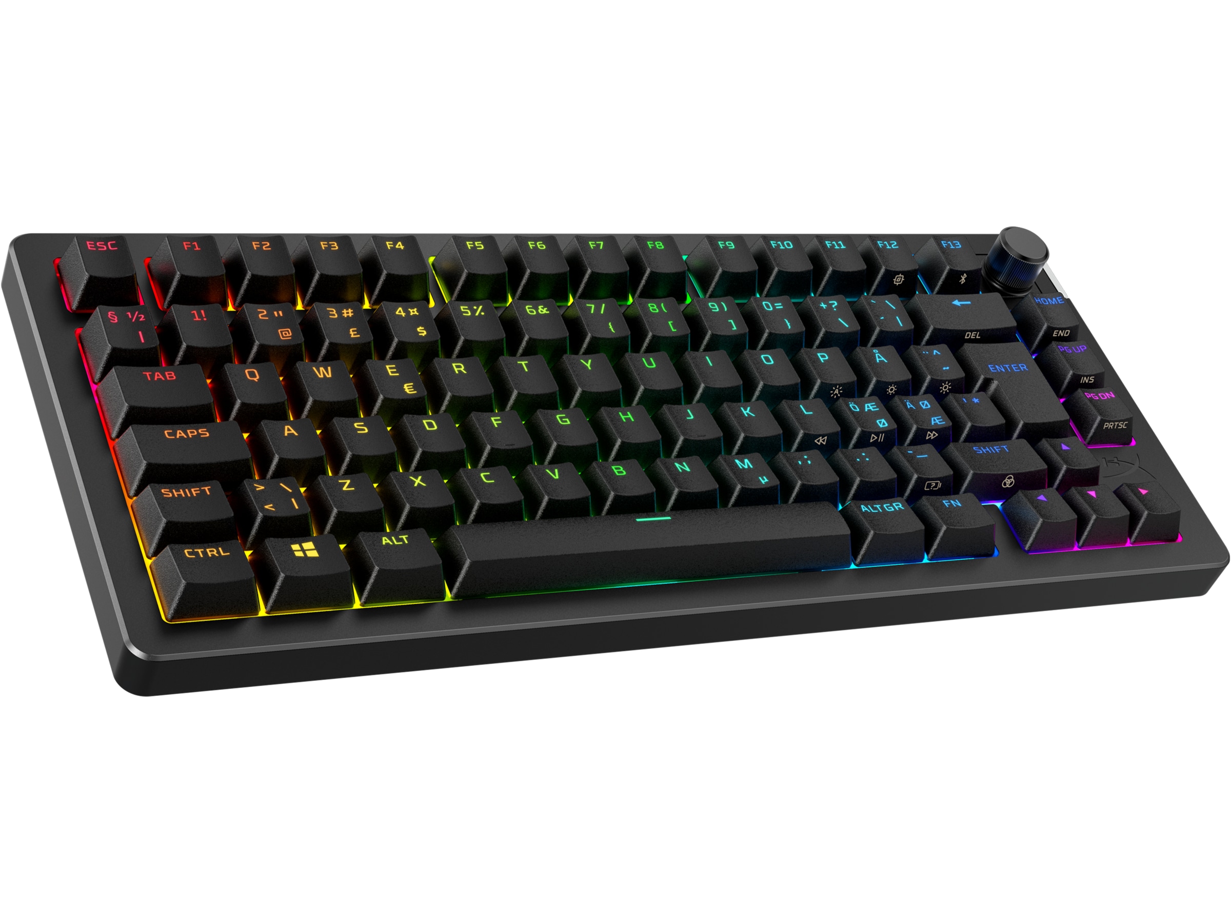 HyperX Alloy Rise 75 trådløst gamingtastatur (sort) Gamingkeyboard