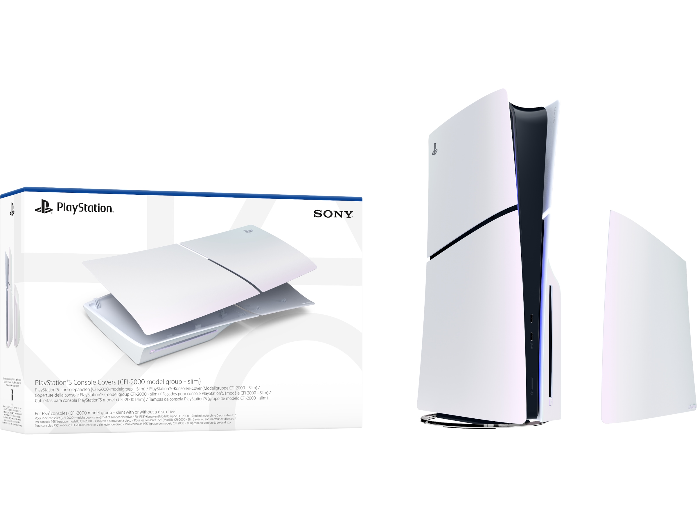 PlayStation 5 Konsolcover (Chroma Pearl) Tilbehør til spilkonsoller