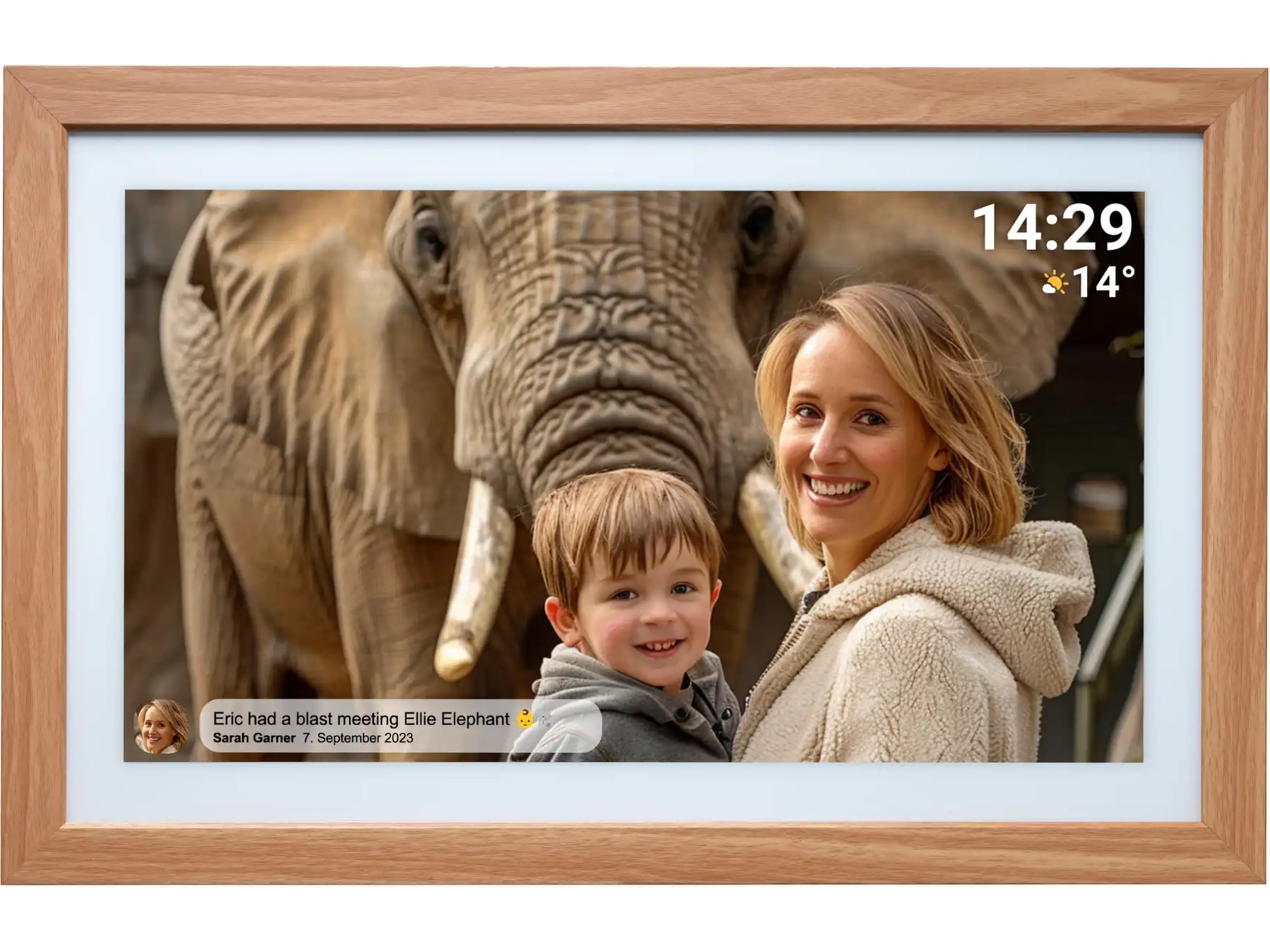 Denver PFF-2162LW 21,5" digital fotoramme (lys eg) TV-rammer & tilbehør