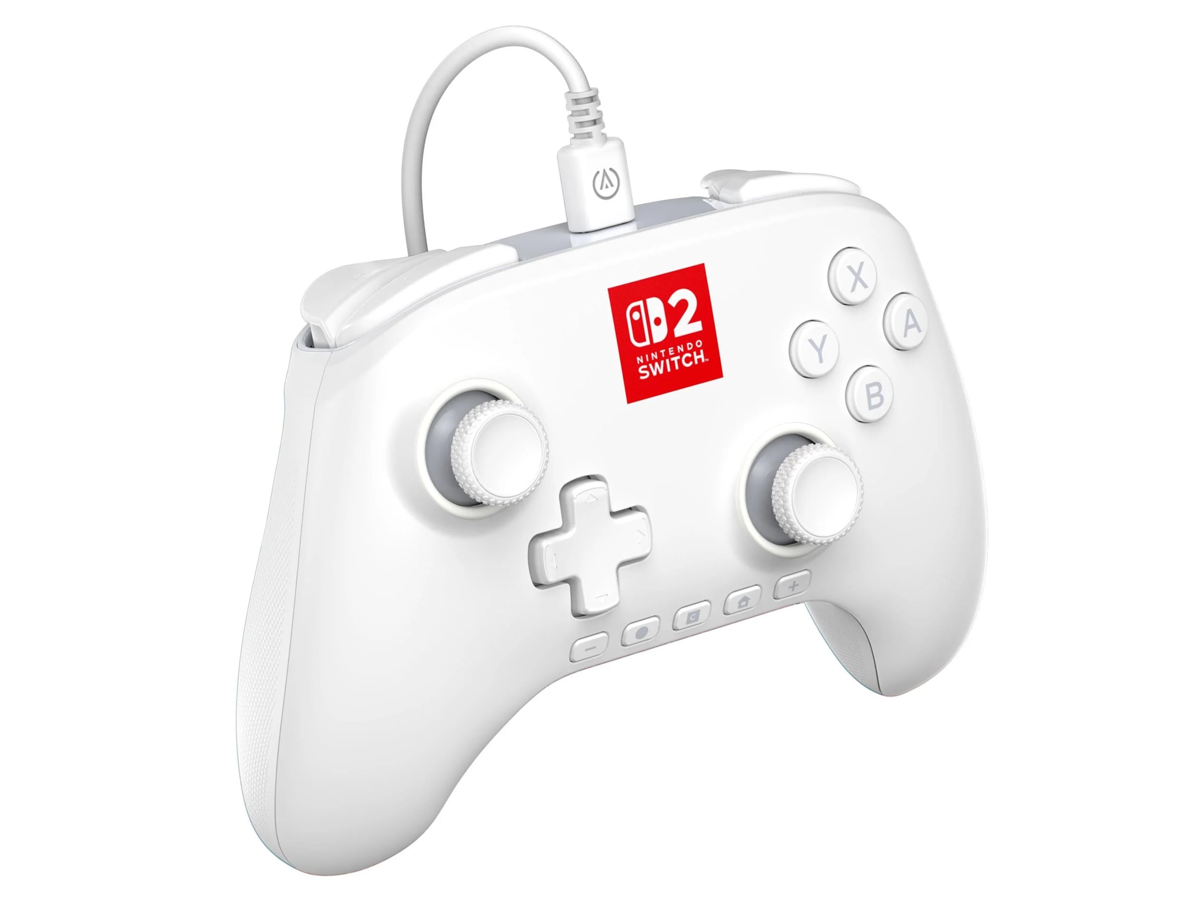 PowerA Advantage kontroller Nintento Switch 2 Lumectra White Tilbehør til spilkonsoller
