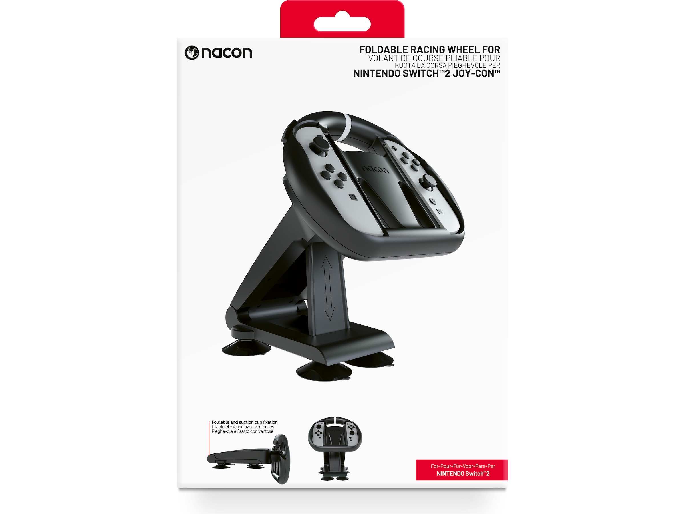 Nacon Foldable Wheel for Nintendo Switch 2 Joy-Con Tilbehør til spilkonsoller
