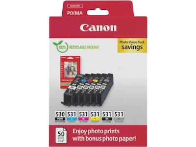 Canon Blæk CLI-530 Multipack Blækpatroner