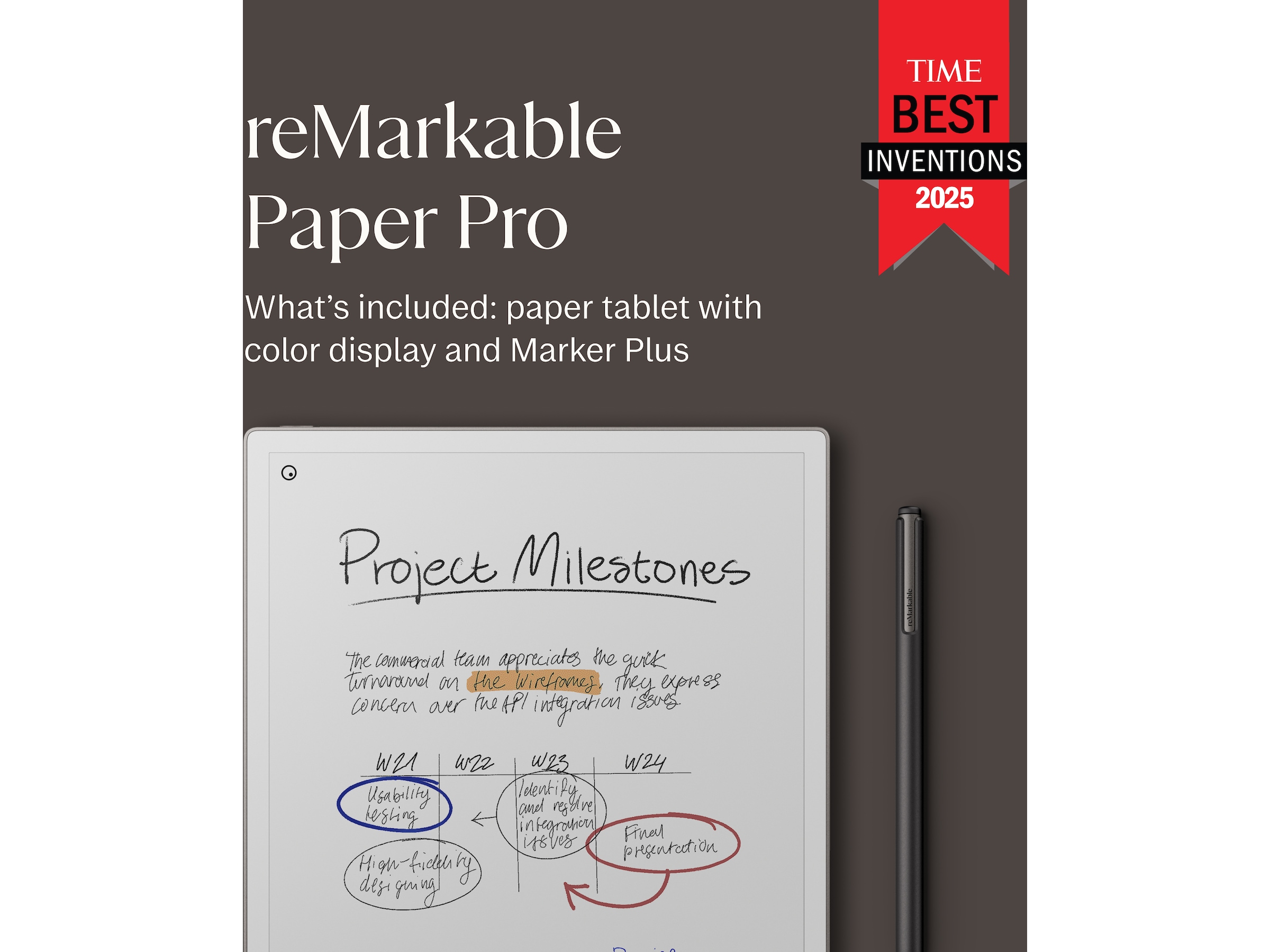 reMarkable Paper Pro 11,8" 64GB inkl. Marker Plus Digitale paper