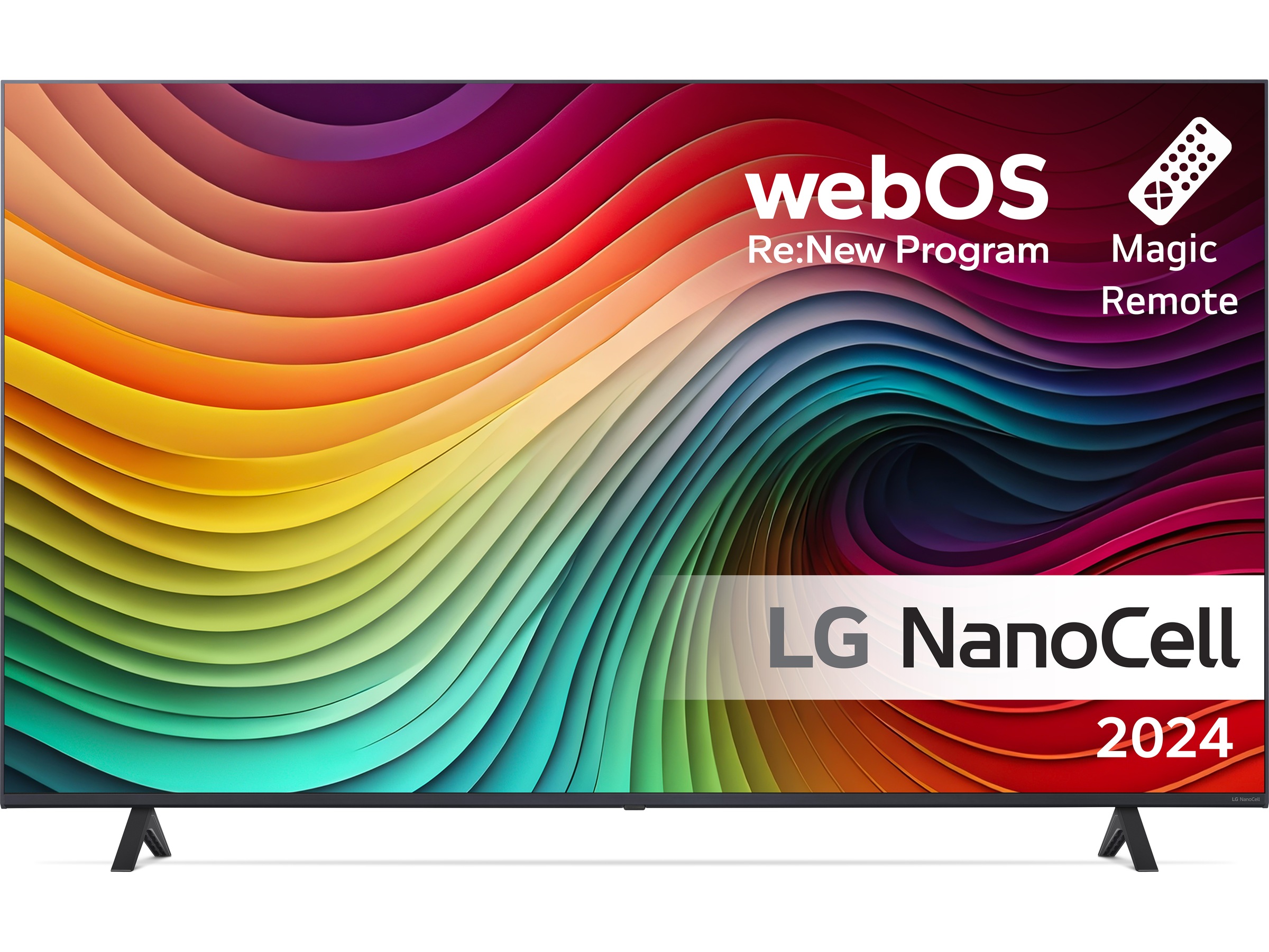 LG 55'' NANO 81 4K TV (2024) 55NANO81T6A + Soundbar 50 - 59 tommer TV