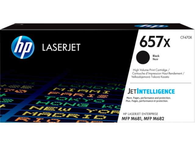 HP Toner 657X Sort Laser Toner