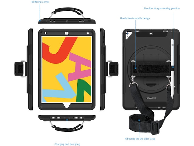 4smarts iPad 10.9" Rugged Case Grip Cover til tablet