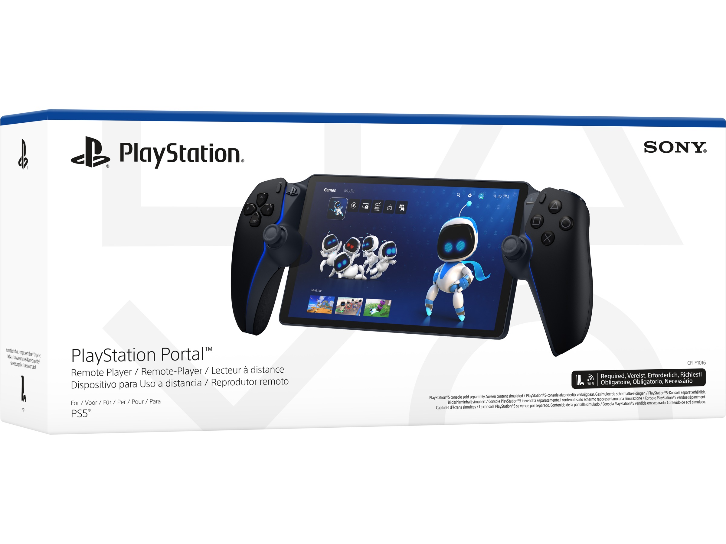 PlayStation Portal Remote Player (Midnight Black) Tilbehør til spilkonsoller
