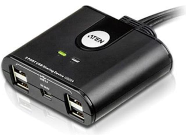 ATEN 2-Port USB Switch Dockingstation og USB-hub