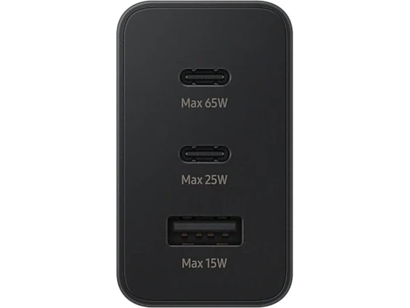 Samsung Trio 65W vægoplader (sort) Mobilopladere