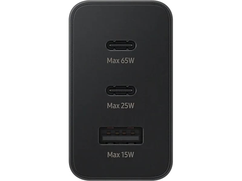 Samsung Trio 65W vægoplader (sort) Mobilopladere