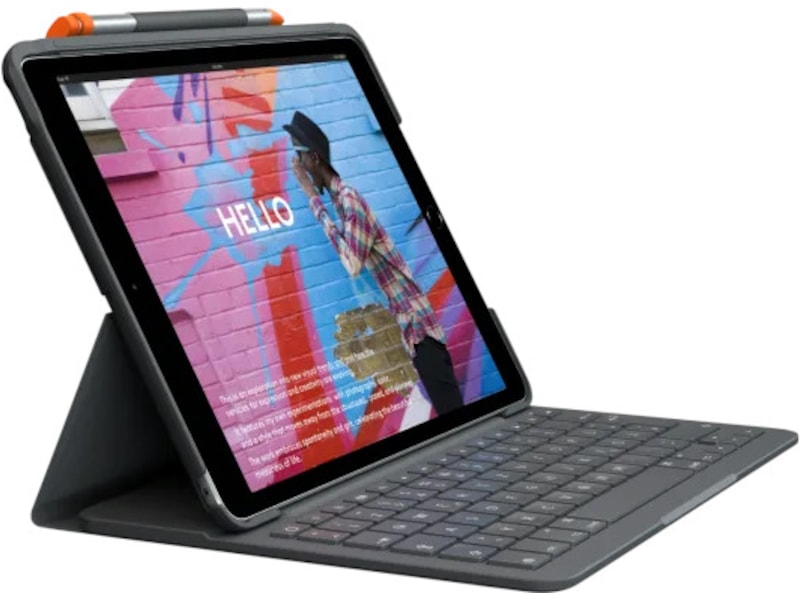 Logitech iPad 10,9" / 11" Slim Folio Tastaturcover (grafitgrå) Cover til tablet
