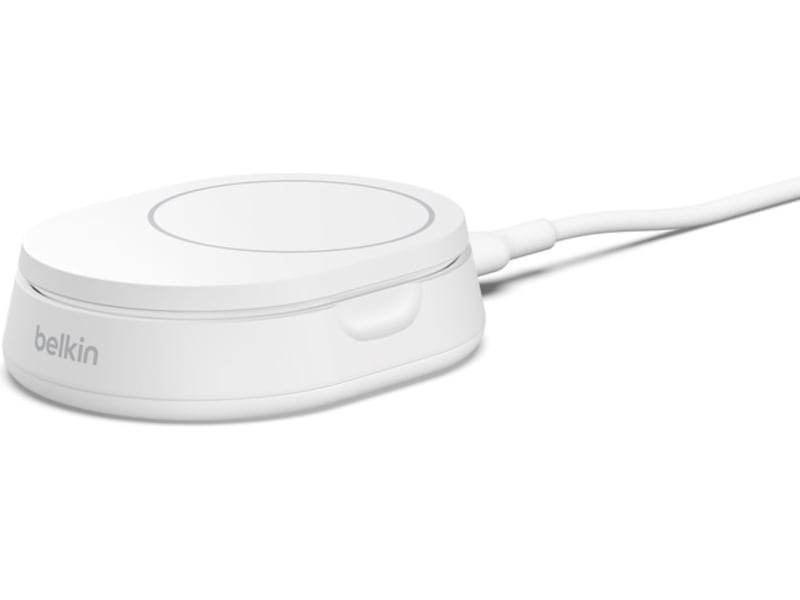Belkin BoostCharge Pro foldbar trådløs opladningsstander (hvid) Trådløs oplader