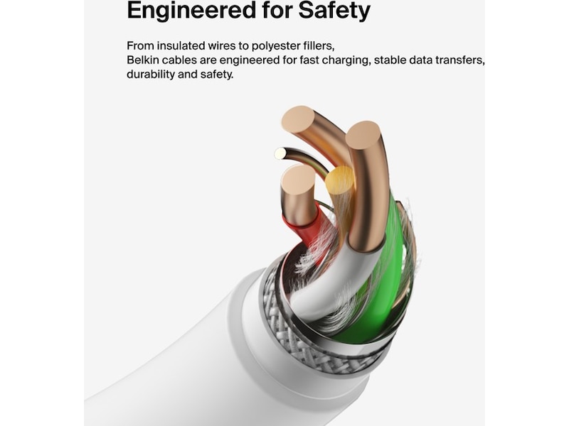 Belkin USB-C kabel 2m (hvid) USB-kabler