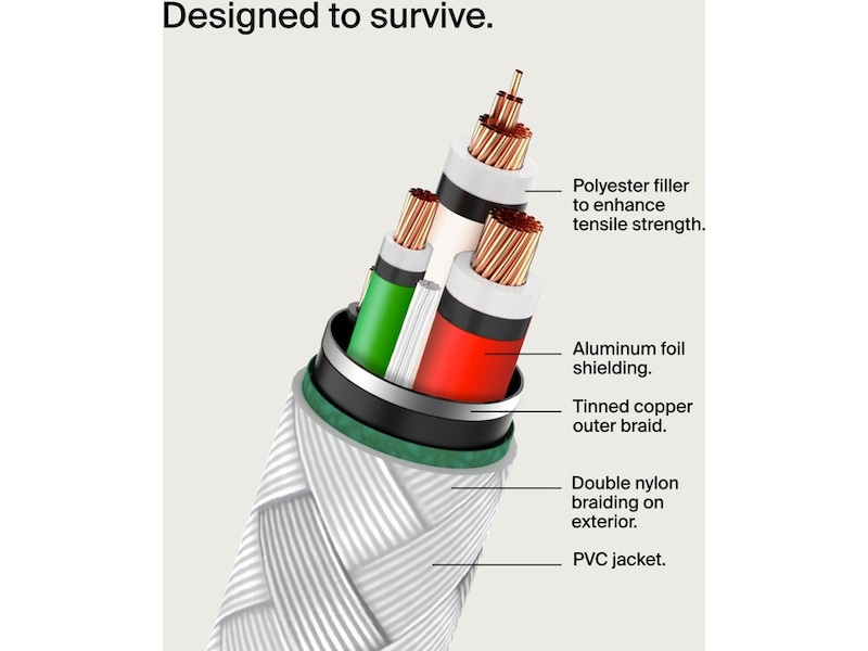 Belkin USB-C kabel 2m (hvid) USB-kabler