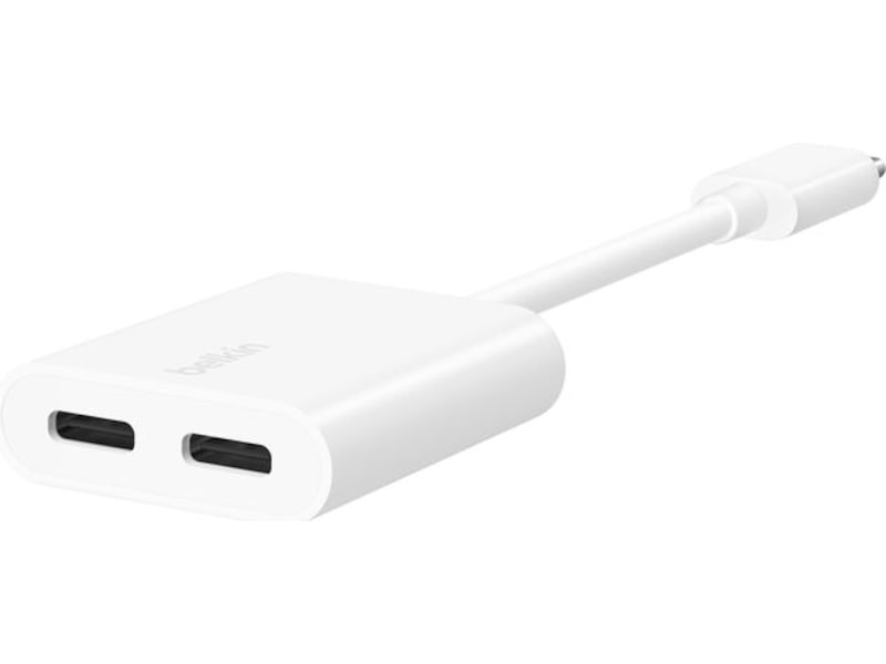 Belkin USB-C Audio + Charge Adapter (hvid) Kabeladaptere og overgange