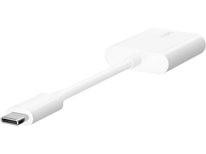 Belkin USB-C Audio + Charge Adapter (hvid) Kabeladaptere og overgange