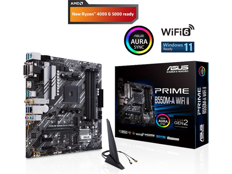 ASUS PRIME B550M-A WIFI II Bundkort AMD Socket