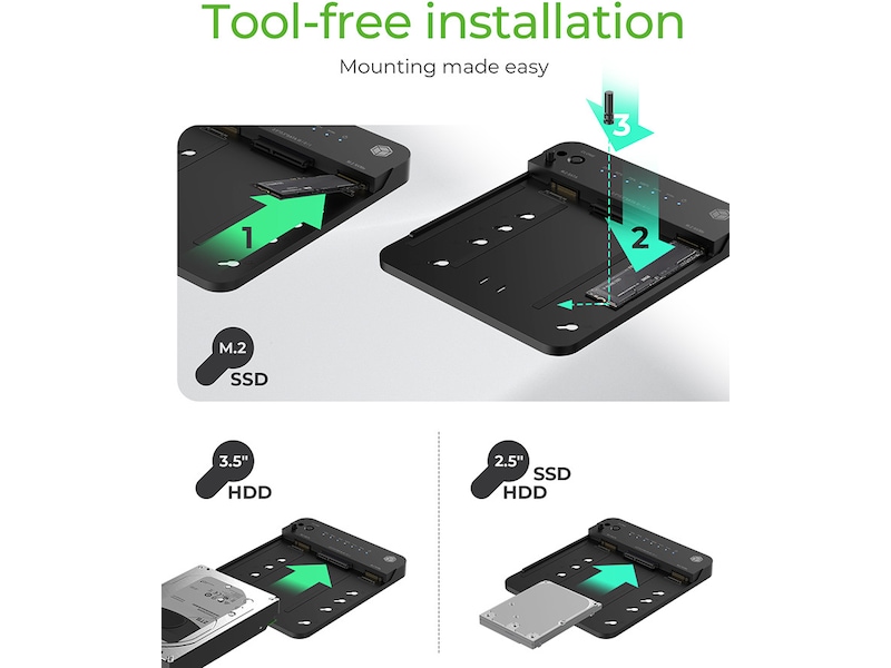 Icy Box CloneStation & DockingStation  IB-2915MSCL-C31 Dockingstationer