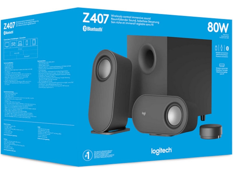 Logitech Z407 Bluetooth PC Højttalere 2.1 Højttalere