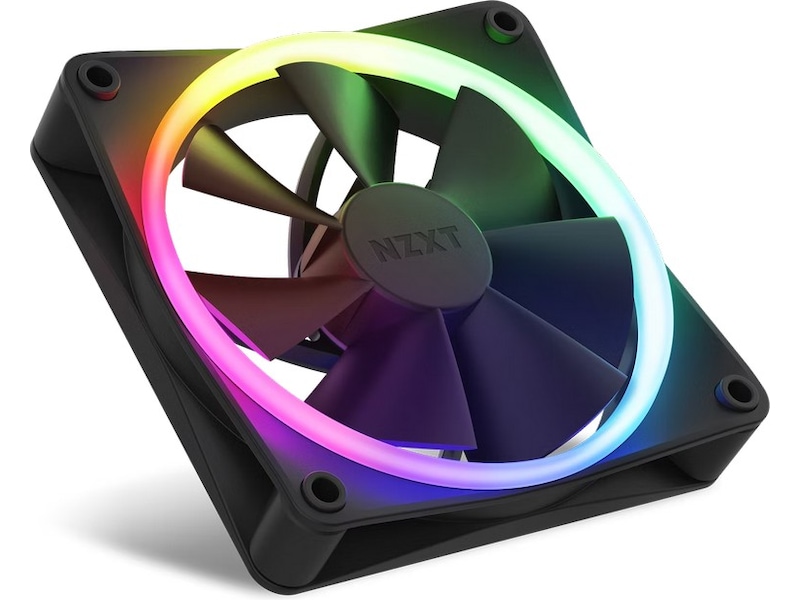 NZXT F120 RGB 120mm PWM Blæser Triple Pack (sort) Blæsere