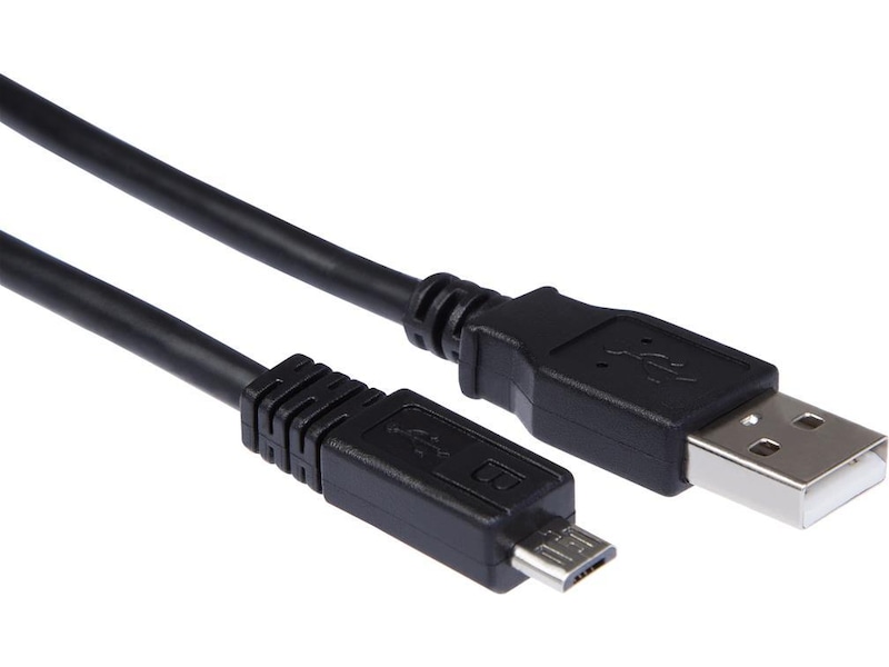 USB-A til USB Micro-B kabel 1m (sort) USB-kabler