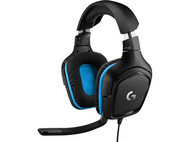 Logitech G432 Gaming Headset (sort/blå) Gamingheadset
