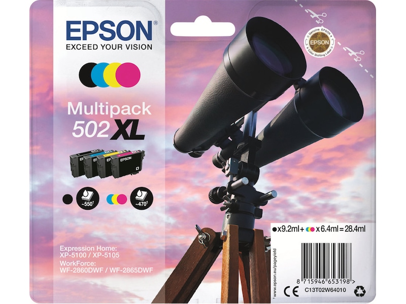 Epson Blæk 502XL Multipack Blækpatroner