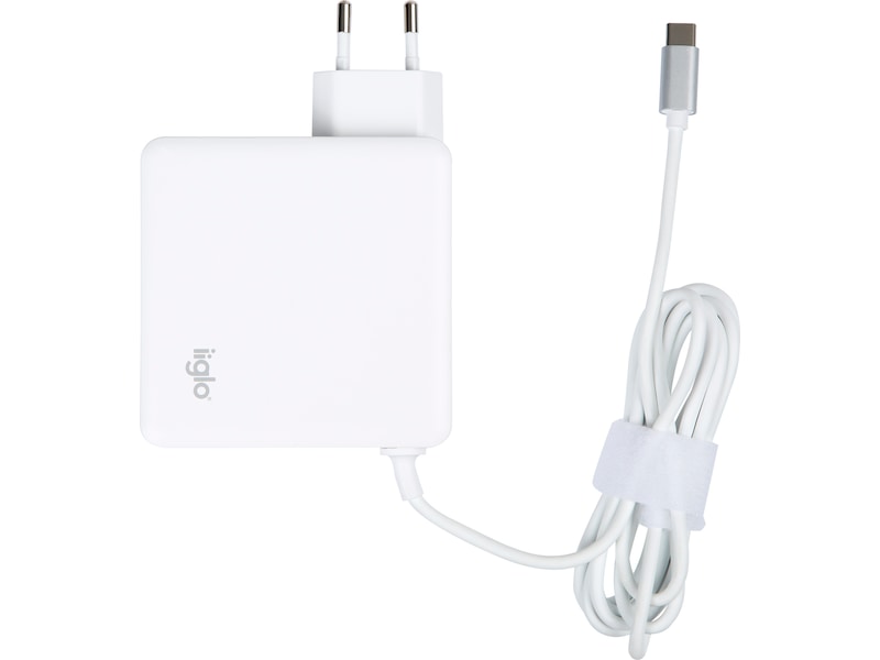 iiglo universal oplader til PC, telefon og tablet, USB-C 90W Batteri og lader
