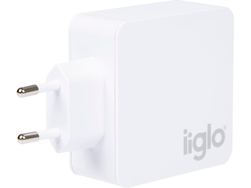 iiglo 48W Vægoplader (hvid) Mobilopladere