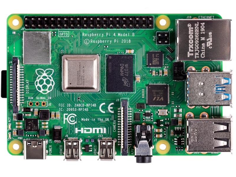 Raspberry Pi 4 Model B, 4GB RAM Integreret CPU