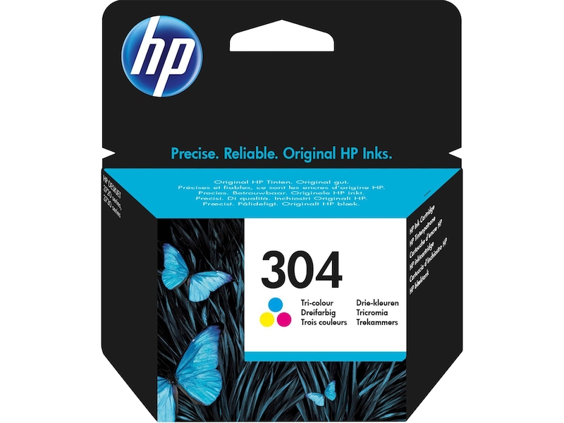 HP Blæk 304 Tri-Color Blækpatroner