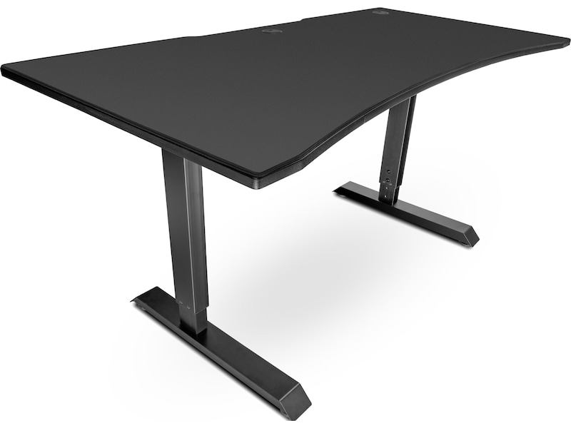 Svive Altair Gaming Desk mat sort med sorte sømme Gamingdesk