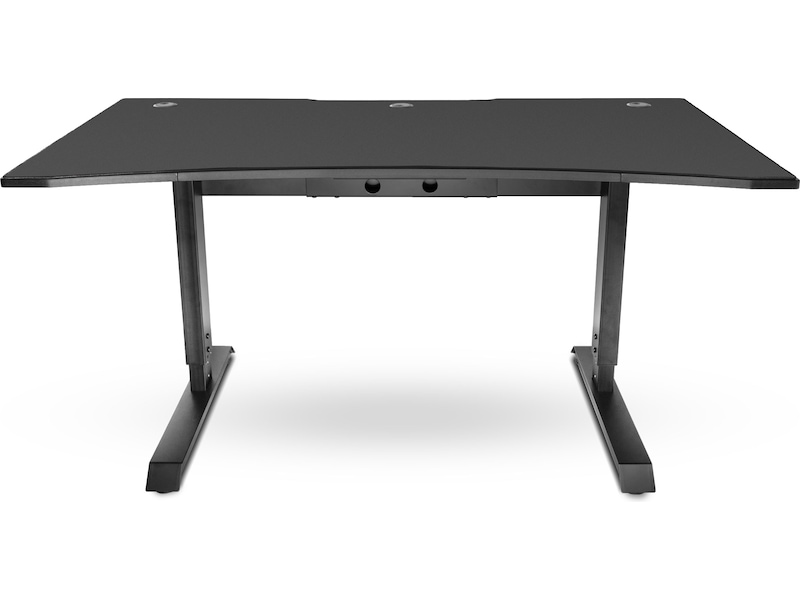 Svive Altair Gaming Desk mat sort med sorte sømme Gamingdesk