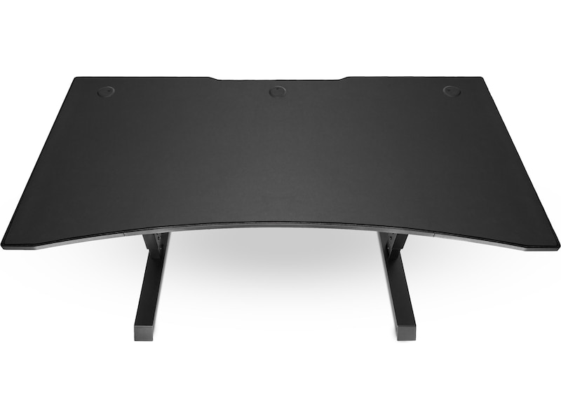 Svive Altair Gaming Desk mat sort med sorte sømme Gamingdesk